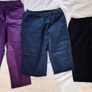 3 Pair of pants, barely worn if any. Size 24w